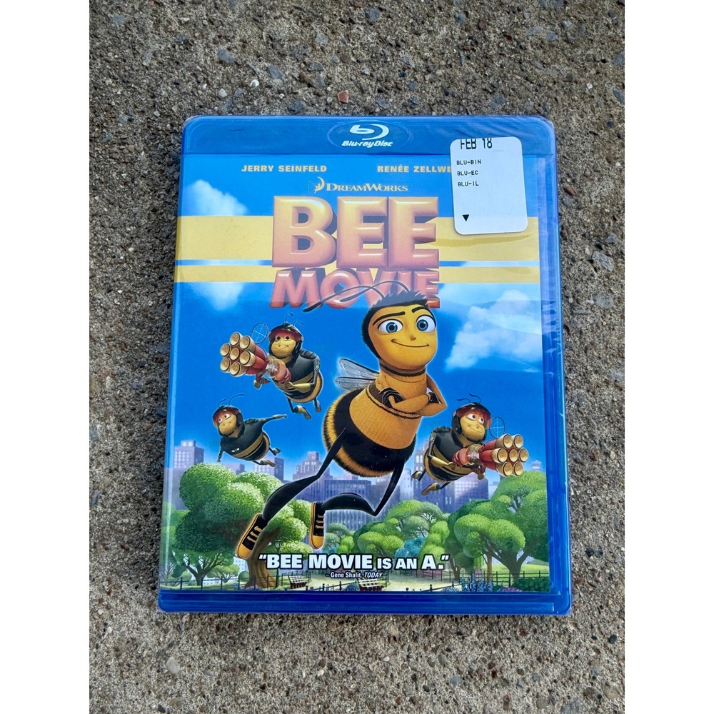 Bee Movie Blu-ray DreamWorks Jerry Seinfeld Renee Zellweger New Sealed